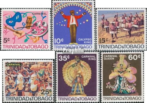 Prophila Collection Trinidad und Tobago 210-215 (kompl.Ausg.) postfrisch ** MNH 1968 Karneval (Briefmarken für Sammler) Musik/Tanz von Prophila Collection