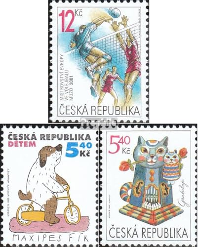 Prophila Collection Tschechien 290,293,294 (kompl.Ausg.) gestempelt 2001 Volleyball, Kindertag, Grußmarke (Briefmarken für Sammler) Ballspiele ohne Fußball (Basketball/Handball/Baseball …) von Prophila Collection