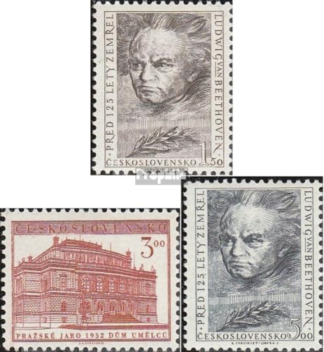 Prophila Collection Tschechoslowakei 737-739 (kompl.Ausg.) mit Falz 1952 Musik (Briefmarken für Sammler) Musik/Tanz von Prophila Collection