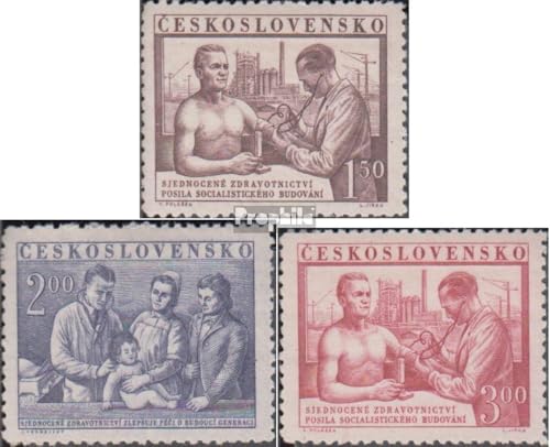 Prophila Collection Tschechoslowakei 746-748 (kompl.Ausg.) mit Falz 1952 Gesundheit (Briefmarken für Sammler) von Prophila Collection