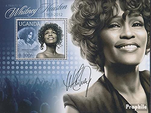 Prophila Collection Uganda Block387 (kompl.Ausg.) postfrisch ** MNH 2012 Whitney Houston (Briefmarken für Sammler) Musik/Tanz von Prophila Collection
