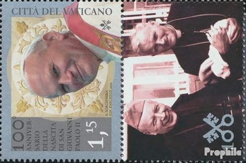 Prophila Collection Vatikanstadt 2005Zf mit Zierfeld (kompl.Ausg.) postfrisch ** MNH 2020 Papst Johannes Paul II. (Briefmarken für Sammler) Christentum von Prophila Collection