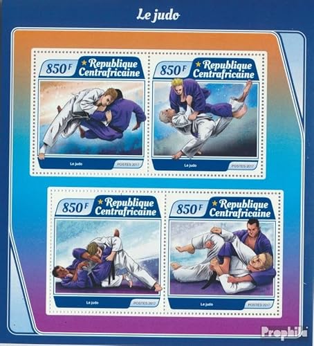 Prophila Collection Zentralafrikanische Republik 7190-7193 Kleinbogen (kompl. Ausgabe) postfrisch ** MNH 2017 Judo (Briefmarken für Sammler) Kampfsport (Boxen/Fechten/Ringen/Karate …) von Prophila Collection