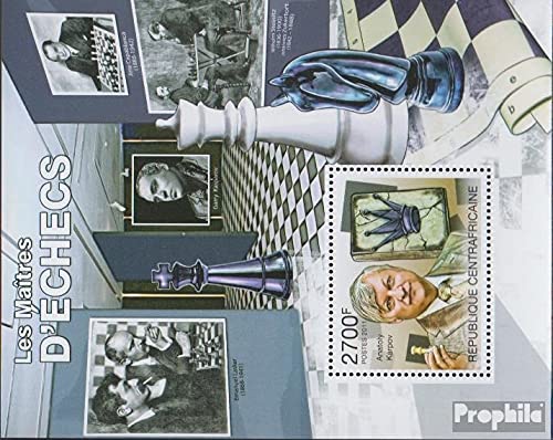 Prophila Collection Zentralafrikanische Republik Block744 (kompl.Ausg.) postfrisch ** MNH 2011 Schachspieler (Briefmarken für Sammler) Schach von Prophila Collection