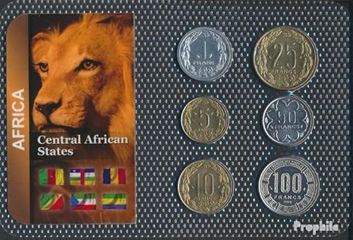 Prophila Collection Zentralafrikanische Staaten Stgl./unzirkuliert Kursmünzen Stgl./unzirkuliert ab 1973 1 Franc bis 100 Francs (Münzen für Sammler) Katzen/Raubkatzen (Löwen/Tiger/Leoparden ...) von Prophila Collection