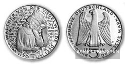 BRD (BR.Deutschland) Jägernr: 427 1980 D vorzüglich Kupfer-Nickel 1980 5 DM Walther von der Vogelweide (Münzen für Sammler) von Prophila