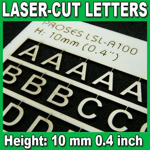Proses LSL-A100 Laser-Cut Letters 10mm (1/2.5 inch) von Proses