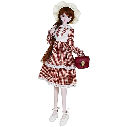 Proudoll 1/3 BJD-Puppe, 60 cm, Kugelgelenk, SD-Puppen, bewegliche Gelenke, Actionfiguren, Mode, Mädchen, Frances, Hut, Perücke, Kleid, Handtasche, Schuhe Proudoll 1/3 BJD-Puppe, 60 cm, Kugelgelenk, SD-Puppen, bewegliche Gelenke, Actionfiguren, Mode, Mädchen, Frances, Hut, Perücke, Kleid, Handtasche, Schuhe von Proudoll