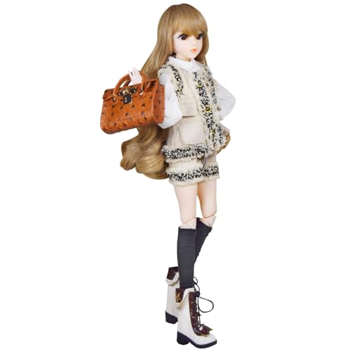 Proudoll 1/3 BJD Puppe 60 cm – 61 cm Fashion Girl Carla SD Ball Jointed Puppen, individueller Puppenkörper mit Kleidung Outfit Set Proudoll 1/3 BJD Puppe 60 cm – 61 cm Fashion Girl Carla SD Ball Jointed Puppen, individueller Puppenkörper mit Kleidung Outfit Set von Proudoll