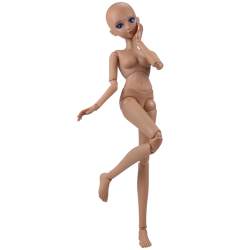 Proudoll 1/3 BJD Puppenkörper - Mondgöttin gebräunte Haut Maßangefertigte DIY-Puppe mit 20 beweglichen Gelenken & wechselbaren Augen für BJD-Sammler Proudoll 1/3 BJD Puppenkörper - Mondgöttin gebräunte Haut Maßangefertigte DIY-Puppe mit 20 beweglichen Gelenken & wechselbaren Augen für BJD-Sammler von Proudoll