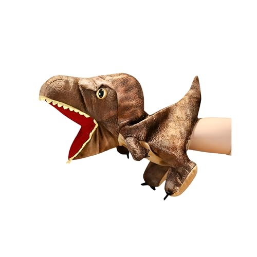 Proumhang Dinosaurier-Handpuppen für Kinder,Tyrannosaurus Dilophosaurus Triceratops Handpuppe,Plüsch Dinosaurier Plüschtier Geschichte Spielzeug Für Jungen Mädchen 3-8 Jahre alt Stil 2 von Proumhang