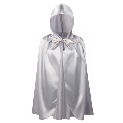 Proumhang Grau Kapuzen Umhang Kinder Kapuzen Mantel Robe Cloak Hexen Umhang Vampire Umhang Teufels Mantel Sensenmann Umhang für Jungen Mädchen Halloween Maskerade Weihnachten Cosplay 80cm Proumhang Grau Kapuzen Umhang Kinder Kapuzen Mantel Robe Cloak Hexen Umhang Vampire Umhang Teufels Mantel Sensenmann Umhang für Jungen Mädchen Halloween Maskerade Weihnachten Cosplay 80cm von Proumhang