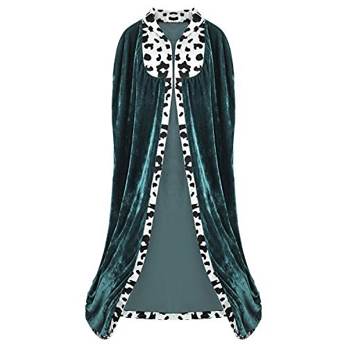 Proumhang Grün Königsumhang Königsmantel für Herren Königliche Robe Kostüm für Erwachsene König und Königin Kostüme für Halloween Weihnachten Karneval Partys 170cm von Proumhang