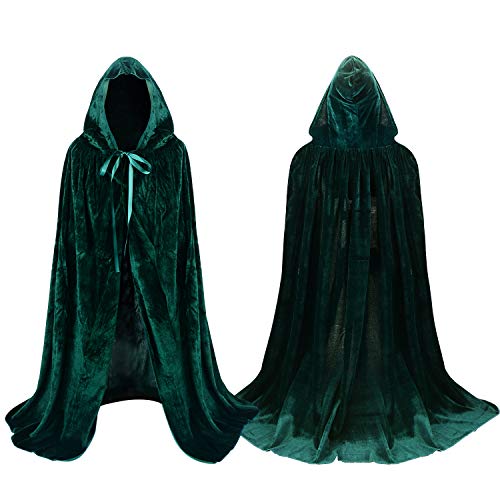 Proumhang Grün Umhang mit Kapuze SAMT für Kinder Halloween Kostüm Vampir Tod Proumhang Grün Umhang mit Kapuze SAMT für Kinder Halloween Kostüm Vampir Tod von Proumhang