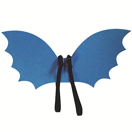 Proumhang Halloween-Umhang für Kinder,Fledermausflügel für Kinder im Alter von 0 bis 8 Jahren,Cosplay-Requisiten,Halloween-Dekorationen,Fledermaus-Umhang,Blau,M(Alter 6-15),67cm x 32cm von Proumhang