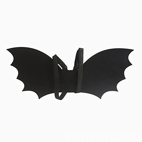 Proumhang Halloween-Umhang für Kinder,Fledermausflügel für Kinder im Alter von 0 bis 8 Jahren,Cosplay-Requisiten,Halloween-Dekorationen,Fledermaus-Umhang,Schwarz,M(Alter 6-15),67cm x 32cm von Proumhang