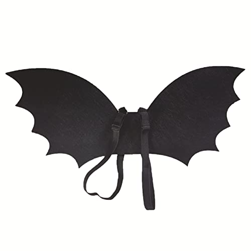 Proumhang Halloween-Umhang für Kinder,Fledermausflügel für Kinder im Alter von 0 bis 8 Jahren,Cosplay-Requisiten,Halloween-Dekorationen,Fledermaus-Umhang,Schwarz,S(Alter 0-5),48cm x 20cm von Proumhang