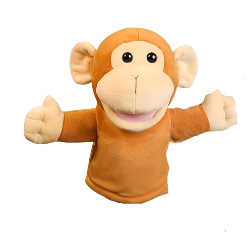 Proumhang Handpuppen mit Funktionierendem Mund,Wald Tier Freunde Theater,Spielzeug für Jungen oder Mädchen,Weiches Plüschspielzeug für fantasievolles Spiel,Showtheater AFFE 25cm Proumhang Handpuppen mit Funktionierendem Mund,Wald Tier Freunde Theater,Spielzeug für Jungen oder Mädchen,Weiches Plüschspielzeug für fantasievolles Spiel,Showtheater AFFE 25cm von Proumhang