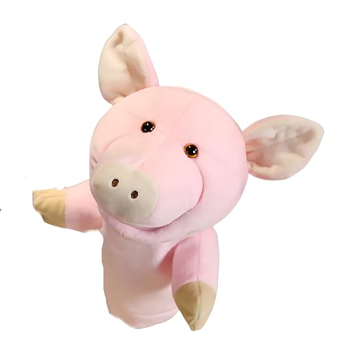 Proumhang Handpuppen mit Funktionierendem Mund,Wald Tier Freunde Theater,Spielzeug für Jungen oder Mädchen,Weiches Plüschspielzeug für fantasievolles Spiel,Showtheater Schwein 25cm Proumhang Handpuppen mit Funktionierendem Mund,Wald Tier Freunde Theater,Spielzeug für Jungen oder Mädchen,Weiches Plüschspielzeug für fantasievolles Spiel,Showtheater Schwein 25cm von Proumhang