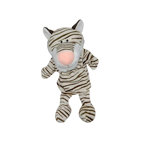 Proumhang Handpuppen mit Vollem Körper für Kinder,Tier Handpuppen Bauernhof Puppets Spielzeug Set,Plüsch Pretend Spielzeug Zoo Friends Puppentheater mit Beweglichem Offenen Mund,35cm,Grauer Tiger von Proumhang