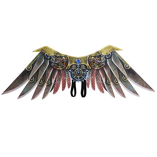 Proumhang Mechanische Vliesflügel Punk Blade Wings Halloween Karneval Weihnachtskostüme für Erwachsene Proumhang Mechanische Vliesflügel Punk Blade Wings Halloween Karneval Weihnachtskostüme für Erwachsene von Proumhang