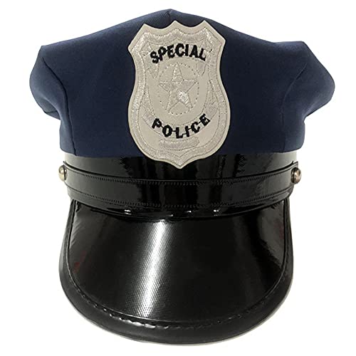 Proumhang Polizei Hut Erwachsene, Polizist Mütze, Polizei Kostümzubehör, Polizist verkleiden sich Kostümzubehör für Cop Kostüm Party Halloween Rollenspiel 58cm Blau Proumhang Polizei Hut Erwachsene, Polizist Mütze, Polizei Kostümzubehör, Polizist verkleiden sich Kostümzubehör für Cop Kostüm Party Halloween Rollenspiel 58cm Blau von Proumhang