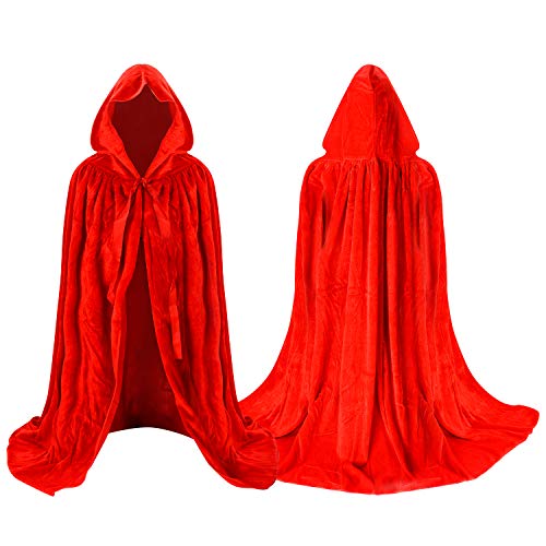 Proumhang Rot Umhang mit Kapuze SAMT für Kinder Halloween Kostüm Vampir Tod Proumhang Rot Umhang mit Kapuze SAMT für Kinder Halloween Kostüm Vampir Tod von Proumhang