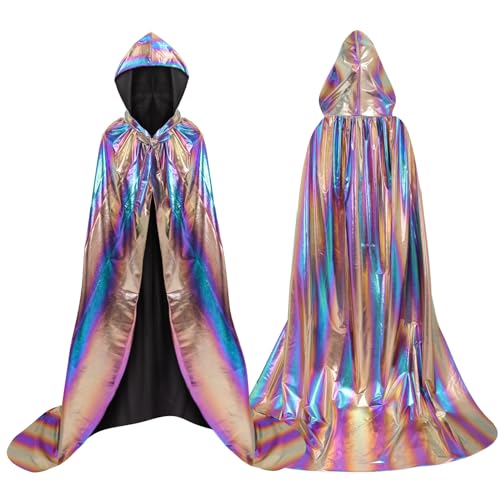 Proumhang Umhang Kapuze Erwachsene Lange Kapuzenumhangt für Halloween Karneval Kostüm Cosplay Party Bunt Proumhang Umhang Kapuze Erwachsene Lange Kapuzenumhangt für Halloween Karneval Kostüm Cosplay Party Bunt von Proumhang