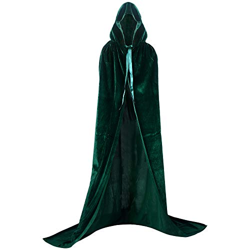 Proumhang Umhang mit Kapuze Voller Länge Samt Halloween Weihnachten Karneval Fancy Cape Erwachsene Kostüme 59 " Proumhang Umhang mit Kapuze Voller Länge Samt Halloween Weihnachten Karneval Fancy Cape Erwachsene Kostüme 59 " von Proumhang