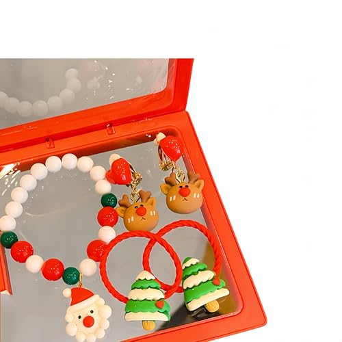 Proumhang Weihnachts-Armband und Ohrring-Set, Lustiges Festtags-Armband, Handgemachter Schmuck für Frauen, Kinder & Jugendliche, Feiertage,Stil 9 Proumhang Weihnachts-Armband und Ohrring-Set, Lustiges Festtags-Armband, Handgemachter Schmuck für Frauen, Kinder & Jugendliche, Feiertage,Stil 9 von Proumhang