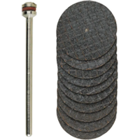 PROXXON 4528808 Trennscheiben mit Gewebe, Ø 22 mm, 10 Stück + 1 Träger von Proxxon