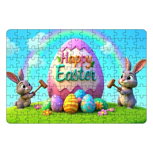 Bunny -Puzzle Frühlings-Hasen-Partytüten-Geschenke Geschenkbox-Füllungen Kinderpuzzle Familienfest Freunden Rahmenpuzzle von Proypiax