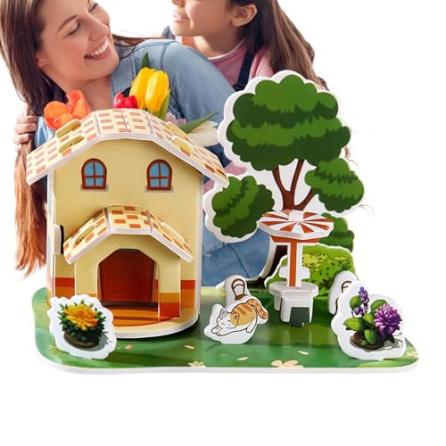 Proypiax 3D-Puzzle Set | Pädagogisches Architektur 3D-Puzzle Für Kinder,Miniatur-Szene Frühes Lernen Interaktives Spiel für Mädchen Zuhause von Proypiax