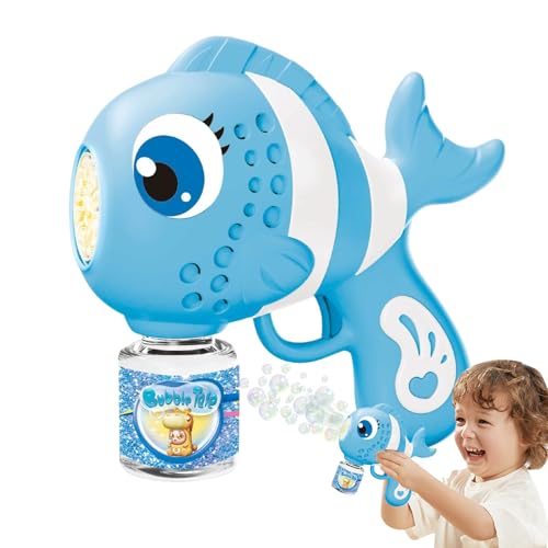 Proypiax Automatische Seifenblasenmaschine - Automatischer Blasgenerator Mit Lustigem Fisch-Design | Tragbarer Seifenspender Mit 16 Düsen Für Geburtstag Ostern Gartenparty Kinder Mädchen Proypiax Automatische Seifenblasenmaschine - Automatischer Blasgenerator Mit Lustigem Fisch-Design | Tragbarer Seifenspender Mit 16 Düsen Für Geburtstag Ostern Gartenparty Kinder Mädchen von Proypiax