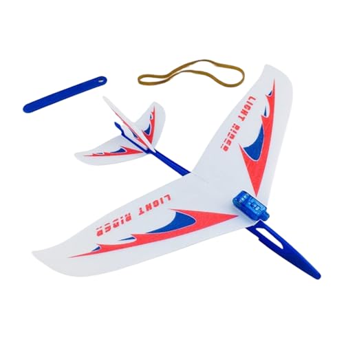 Proypiax Bausatz Modellbaukasten, Flugzeug Bausteine Set Für Kinder, Gummiriemenantrieb Sammelmodell Gleitflugzeug Spielzeug Für Mädchen Und Kinder von Proypiax