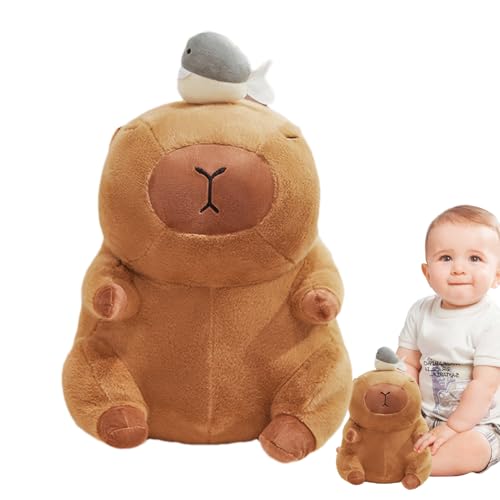 Proypiax Capybara Plüsch, Capybara Stofftier - Weiche Tierpuppe - 13,8 Zoll großes, gemütliches Capybara-Plüschkissen, niedliche weiche Plüsch-Capybara-Plüschtierpuppe für Kinder, Mädchen und von Proypiax
