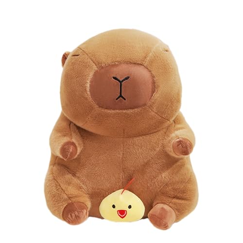 Proypiax Capybara Stofftier,Gefüllter Capybara | Weiche Tierpuppe | 13,8 Zoll großes, gemütliches Capybara-Plüschkissen, niedliche weiche Plüsch-Capybara-Plüschtierpuppe für Kinder, Mädchen und von Proypiax