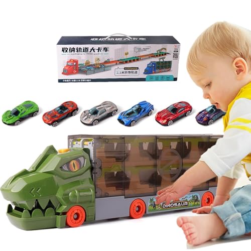 Proypiax Dinosaurier-Spielzeugauto, Dinosaurier-LKW-Transporter - Faltbares tragbares LKW-Autospielzeug | Transport-LKW, Spielzeug für Transportfahrzeuge, Dinosaurier-Spielzeug, Spaß, Lernspiel für Proypiax Dinosaurier-Spielzeugauto, Dinosaurier-LKW-Transporter - Faltbares tragbares LKW-Autospielzeug | Transport-LKW, Spielzeug für Transportfahrzeuge, Dinosaurier-Spielzeug, Spaß, Lernspiel für von Proypiax