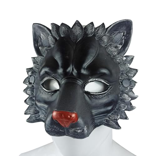 Proypiax Gesichtsmaske, Realistisches Fell, Unisex Adult, Mehrfarbig, Einheitsgröße Halbmaske, Tiermaske Mit Realistischem Druck Und Gummizug Proypiax Gesichtsmaske, Realistisches Fell, Unisex Adult, Mehrfarbig, Einheitsgröße Halbmaske, Tiermaske Mit Realistischem Druck Und Gummizug von Proypiax