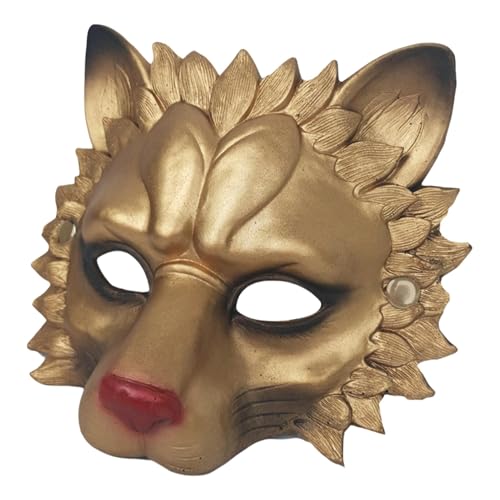 Proypiax Gesichtsmaske, Realistisches Fell, Unisex Adult, Mehrfarbig, Einheitsgröße Halbmaske, Tiermaske Mit Realistischem Druck Und Gummizug Proypiax Gesichtsmaske, Realistisches Fell, Unisex Adult, Mehrfarbig, Einheitsgröße Halbmaske, Tiermaske Mit Realistischem Druck Und Gummizug von Proypiax