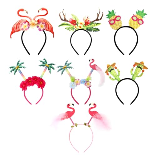 Proypiax Hawaiian Stirnband, tropische Blumenstirnbänder, 7x Tropical Flower Head Stück, Seaside Dancing Carnival Atmosphäre Kopfbedeckung für Erwachsene, Mädchen Proypiax Hawaiian Stirnband, tropische Blumenstirnbänder, 7x Tropical Flower Head Stück, Seaside Dancing Carnival Atmosphäre Kopfbedeckung für Erwachsene, Mädchen von Proypiax