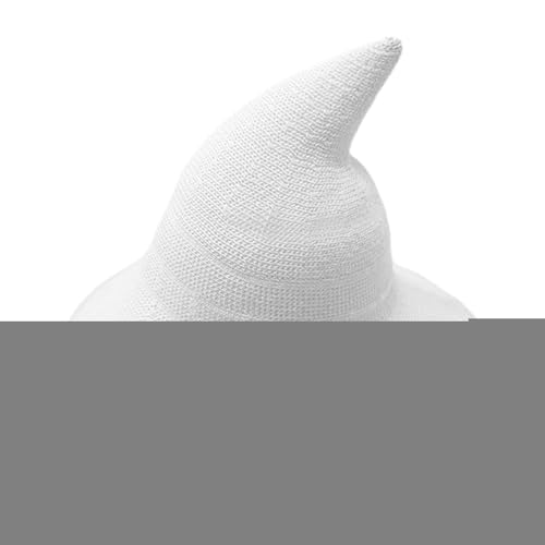 Proypiax Hexenhut Kostüm,Halloween Strick Hexenhut Mit Breiter Krempe | Atmungsaktive Kopfbekleidung Zum Verkleiden Für Herren Damen Erwachsene Maskerade Fest Veranstaltung von Proypiax