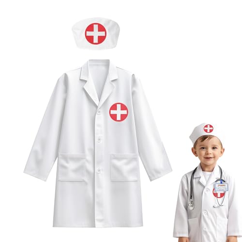 Proypiax Kinder Arztkostüm | Arztkostüm Für & Mädchen Zum Rollenspiel - Maschinenwaschbare Kleidung 3-8 Jahre Für Berufserkundungstag, Halloween & Geburtstag Proypiax Kinder Arztkostüm | Arztkostüm Für & Mädchen Zum Rollenspiel - Maschinenwaschbare Kleidung 3-8 Jahre Für Berufserkundungstag, Halloween & Geburtstag von Proypiax