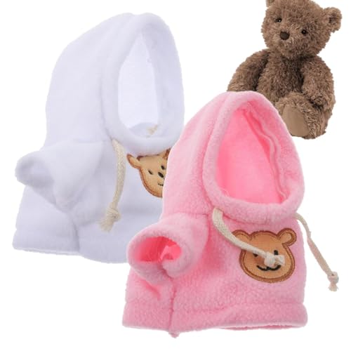 Proypiax Plüschpuppenkleidung,Plüschpuppenkleidung | Plüschtier Bär Puppe Kleidungszubehör | Bequemes Spielzeug-Outfit-Zubehör, Kapuzenpullover, Kleidung für 15,2–20,3 cm große Stofftiere Proypiax Plüschpuppenkleidung,Plüschpuppenkleidung | Plüschtier Bär Puppe Kleidungszubehör | Bequemes Spielzeug-Outfit-Zubehör, Kapuzenpullover, Kleidung für 15,2–20,3 cm große Stofftiere von Proypiax