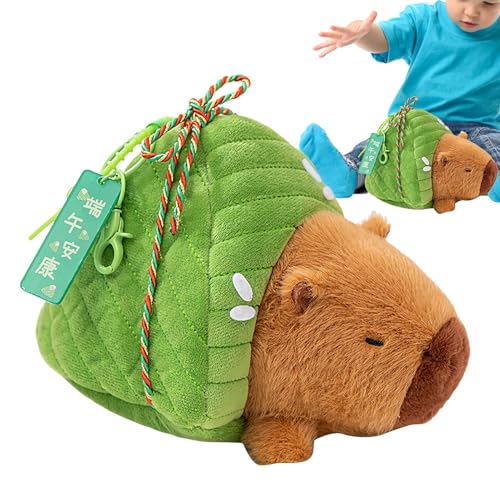 Proypiax Plüschtiere,Weiches Capybara Kuscheltier Puppe - Weiches Zongzi-Form Kuscheltier Für Babys Kinder Mädchen Kleinkinder Ostern Geburtstagsparty Valentinstag von Proypiax