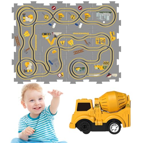 Proypiax Puzzle Track Racer Car Spielset, Puzzles und Track Combo | Gleis-Spielset, Puzzle, Gleiswagen-Set zusammenbauen | Straßenbauer, Spielzeug, Lernmatte, Eisenbahnwagen für den Innenbereich Proypiax Puzzle Track Racer Car Spielset, Puzzles und Track Combo | Gleis-Spielset, Puzzle, Gleiswagen-Set zusammenbauen | Straßenbauer, Spielzeug, Lernmatte, Eisenbahnwagen für den Innenbereich von Proypiax
