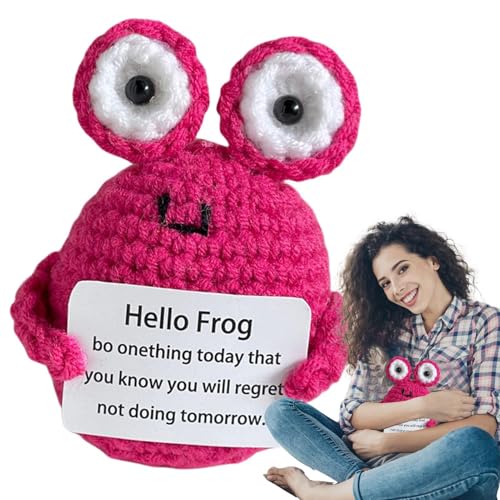 Proypiax Tierhilfe Tier, emotionale Unterstützung Häkeln,Emotionaler Unterstützung Plüsch - 7 cm/2,7 Zoll niedliche gestrickte Puppe mit positiver Karte, Cartoon -Sammlerpuppen für Geburtstagsfeier Proypiax Tierhilfe Tier, emotionale Unterstützung Häkeln,Emotionaler Unterstützung Plüsch - 7 cm/2,7 Zoll niedliche gestrickte Puppe mit positiver Karte, Cartoon -Sammlerpuppen für Geburtstagsfeier von Proypiax