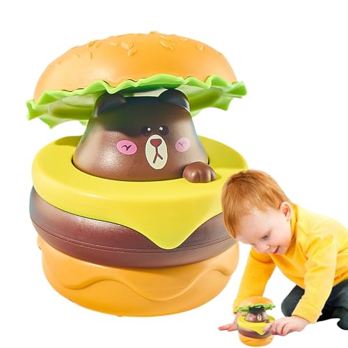 Proypiax Ziehen Sie das Spielzeugauto zurück, Landen Sie Spielzeug für Kinder,Netter Cartoon Hamburger Kleinkind Spielzeugauto - Entwicklungsspiele, Kinderspielwagen für Thanksgiving, Familie, von Proypiax