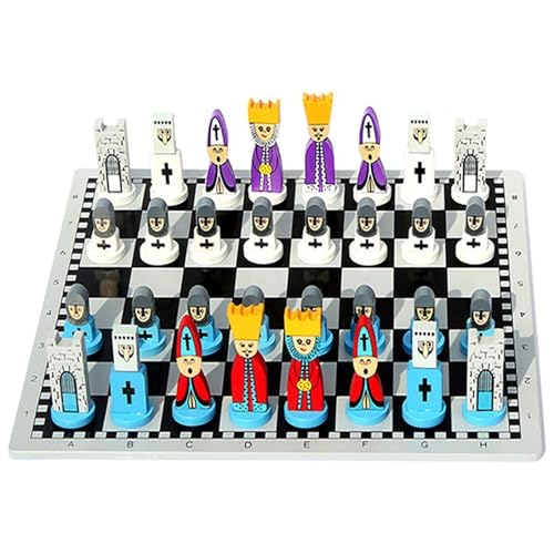 Schachspiel Aus Schachspiel, Mit Stauraum,International Chess Holzspielset King's Classic Double Catapult Chess Parent-Child Interactive Table Game von Proypiax