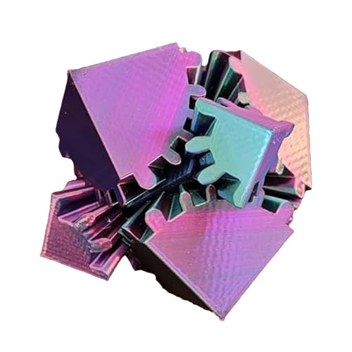 Formveränderndes Puzzle, Puzzle-Fidget-Spielzeug,Interaktives Sinnesspiel Zum Zappeln - Tragbarer Sensorischer Würfel, Rotierendes Zappelspielzeug Für Technikbegeisterte, Studenten von Pruojhw